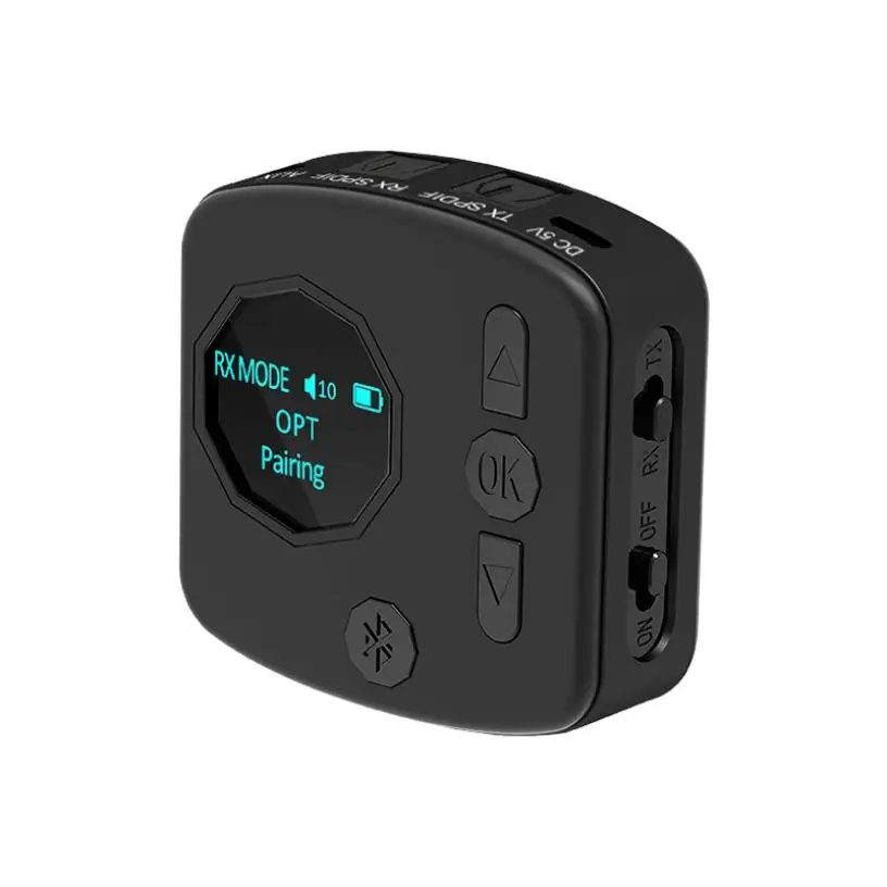 Bezvadu Audio Uztvērēju, Bluetooth 5.0 Raidītājs Ar HD Ekrānu Aux Bezvadu Adapteris Skaļrunis, Austiņas Tālruni, DATORU, Auto, TV, MP3