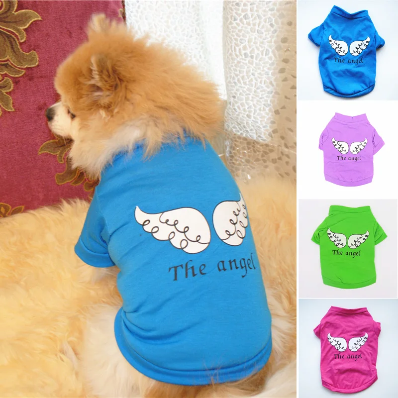 Cute Kaķi, Suni Vest Pet Apģērbs Suņu Piederumi Classic Suns T-krekls Vasaras Pet Piegādēm Cietā Kucēns Kokvilnas Apģērbu