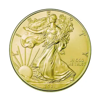 2020 2021 Amerikāņu Brīvības Statuja Ērglis Monētas Zelta Sudraba Pārklājumu Piemiņas Monētu 40mm X 3mm Kolekcija Dāvanu Mājas Apdare