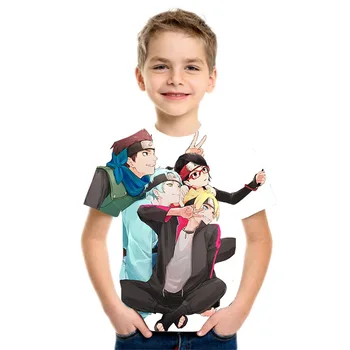 Ir 2021. vasaras animācijas 3D multfilmu T krekls puiku drēbes bērniem cute drēbes, T kreklu bērnu drēbītes zēniem un meitenēm, krekli