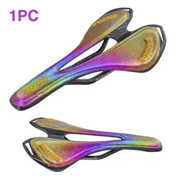 Daudzkrāsains oglekļa seglu Mtb oglekļa šķiedras ceļu, Velosipēdu seglu 270x143mm par velo Sēdekļa mat velosipēdu Rezerves Daļas