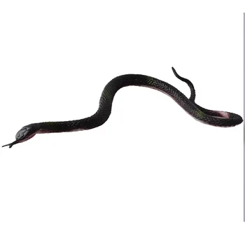Melnā un dzeltenā čūska simulācijas čūska viltus čūska maza čūska mīkstas gumijas čūsku plastmasas visai biedējošu rotaļlietas