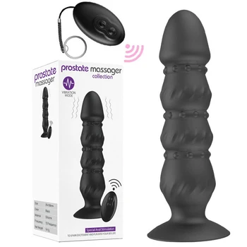 Bezvadu prostatas masāža ar vibratoru 18 vīrieši sievietes g spot massager anālais butt plug mīksts anālais smieklīgi seksa veikalu pēc pāris pieaugušo rotaļlietas