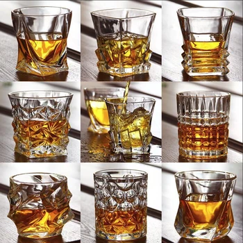 DEOUNY Kristāla Viskija Glāzes Dzeramā Bourbon Konjaks Īru Viskijs Lielu Prēmiju Svinu Stikla Degustācija Tases Bārs Drinkware