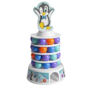 Radošā Pingvīns Kaudzēm Rotaļlietas, galda Spēles Bērniem naudas Mehānisko Prasmes Celtniecības Bloki Ģimenes Rotaļlietas Bloki