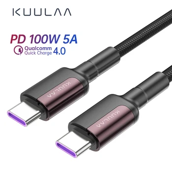 KUULAA kabeli usb Ātrās Uzlādes C Tipa USB C Mobilā Telefona Kabeļi XIAOMI POCO X3 Tipa C PD Atbalsta QC3.0 zibspuldzes uzlāde