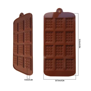 Silikona Mini Šokolādes Bloku Josla Pelējums, Pelējuma Ledus Renes Kūka Dekorēšanas Kūka Cepšanas Želejas Konfektes Rīku DIY Veidnes Virtuves Rīks