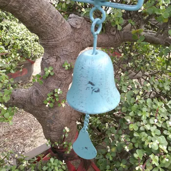Putnu Bell Windchimes Dārza Pagalmā Dzelzs Vintage Aterial 4. Tēma Krāsas Āra 62CM Karājas Šarmu Apdare Lietie