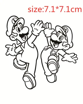 Mario Brothers Caurspīdīga Silikona Gumijas Zīmogu Un Mirst Lapa Piekļauties DIY Scrapbooking Gudrs Raksts, Foto Albumu, Zīmogs