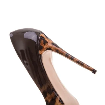 Eiropas modes, leoparda augstpapēžu kurpes norādīja duncis augsta papēža leopards drukāt papēža augstums 7.8.9.10.11.12 cm banketa apavi kurpes