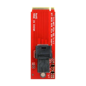 U. 2 U2 Komplekts 68pin SFF-8639 NVMe PCIe SSD Adapteri & Kabelis Mainboard Intel SSD 750 P3600 P3700 M. 2 36 Pin SFF-8643 Mini SAS HD