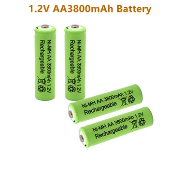 Jauns AA 3800mAh 1.2 V baterija Ni-MH akumulatoru Rotaļlieta, Tālvadības pults, Akumulatori AA 1.2 V 3800mAh akumulators