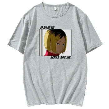 Japāņu Anime Kawaii Haikyuu Īsām Piedurknēm Kenma Kozume Modes Print T-kreklu apdruka Vīriešu Sieviešu korejas Casual Stila Vīriešu T T Krekls
