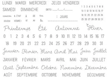 Franču skaidrs, zīmogs /Zīmogs par DIY scrapbooking/foto albums Dekoratīvās skaidrs, zīmogs lapas C1084