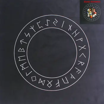 1PC 7 Čakra Tarot Kokvilnas Auduma Lotus Rune Simbols Ģeometrija Kristāla Režģa Altāra Auduma Zīlēšana Dziedināšanas Garīgo Reiki Meta