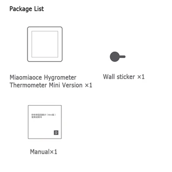 Xiaomi Miaomiaoce Elektrisko Termometru, Higrometru, Mini Versija LCD Displejs Iekštelpu Mājsaimniecības Telpu Temperatūras un Mitruma Sensors