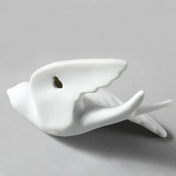Mūsdienu Radošā Minimālisma Eiropas stila Istabas, Dzīvojamā Istaba Viesnīcā, Fona Sienas Mīksto Keramikas Sienas Rotājumi 3D Putnu Apdare