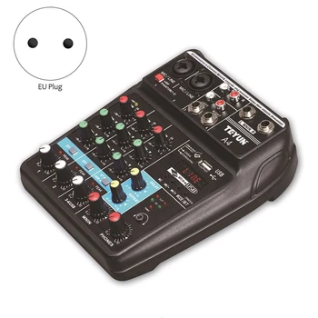 Teyun 4-Kanālu Mikseris Āra Konferences Audio USB Bluetooth Atbalss Audio Mikrofons K Dziesma Dzīvot ar Skaņas Karte