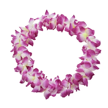 105cm Multi-krāsainu Puse Pludmales, Tropu Ziedu Kaklarota Havaju Luau Ziedlapiņu Leis Festivāls Puse Kāzu Piegādes Rotājumi