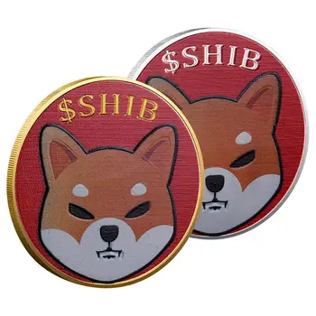 Atdzist Jaunu Dogecoin Killer Shiba Inu Monētas (SHIB) KRIPTOGRĀFIJAS Metāla Zelta Pārklājumu Fizisko Shib Doge Killer Suvenīru Piemiņas Monētas