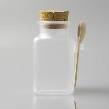 12 x 100 g 200 g 300g Matētas Plastmasas Pudele Tukša Cream Jar Vannas Sāls Maska Pulveris Kosmētikas Iepakojumu Ar Masku Karoti Korķa
