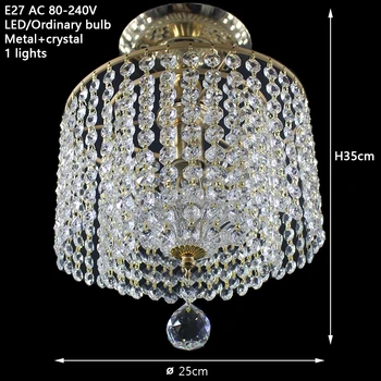 Mūsdienu golden royal kristālu spīdumu Griestu lampas E27 vintage art deco LED griestu Lampa, Gaismeklis, Lai Dzīvojamā Istaba guļamistaba viesnīcu