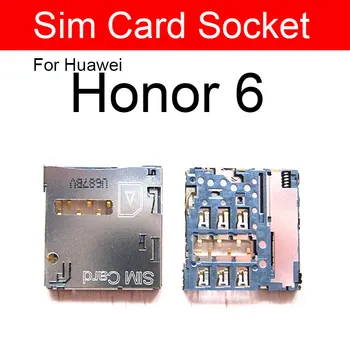 Sim Kartes Adapteri, Turētājs, Huawei Honor 3C 3X 4C 4X 5C 6 6A 6X 7 7i 7X Plus Pro Atmiņas Karšu Lasītājs Ligzda Flex Lentes Remonts