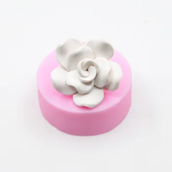 Jaunu 3D Ziedu Ziepes Pelējuma Mīkstus Rožu Pomādes Kūka Silikona Veidnē Kāzu Dekorēšana DIY Šokolādes&dzimšanas dienas Kūku Cepšanas Rīki