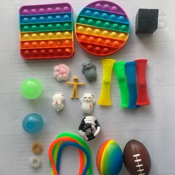Fidget Rotaļlietas Pack Anti Stress Toy Uzstādītu Atvieglojuma Dāvanu Pieaugušajiem Meitene Bērniem Maņu Antistresa Palīdzības Autismu Trauksme Figet Rotaļlieta Puika