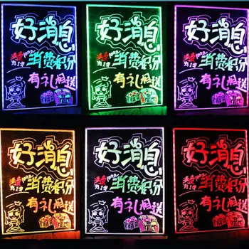 8 Krāsas Marķieri, Luminiscences Šķidruma Krīta Marķieris Neona Pildspalvas LED Kuģa Rakstīšanai Tāfeles, Stikla Apgleznošana Grafiti Biroja Su