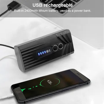 Smart Velosipēdu Gaismas Sensoru, USB Uzlādējams LED Lukturu Ūdensizturīgs Mtb Riteņbraukšana Priekšējo Gaismu kā Enerģijas Bankas Velosipēdu Piederumi
