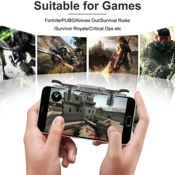 Mobilo Spēļu Kontrolleris PUBG/Noteikumus Izdzīvošanas Sliekšņa Mērķis Pogu Kursorsviru iPhone/Android viedtālruņus