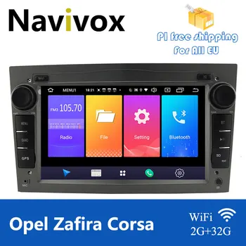 Navivox Auto Multimedia Player Opel Astra H Android 2 Din Radio Vauxhall Corsa Antara Zafira Vectra Carplay RDS, Wifi, Bluetooth, 7