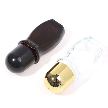 50ml Tukšu Stikla Roll-on Dezodorants Pudeles Ar Plastmasas Rullīšu Bumbu Kosmētikas Pudeli Ēteriskās Eļļas Pudele