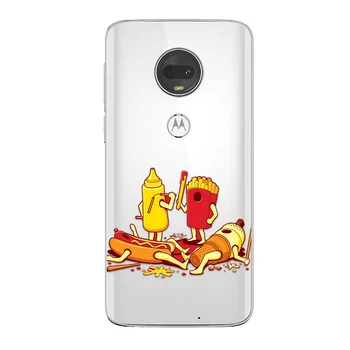 Deserts Pica Telefonu Gadījumā, Par Motorola Moto G10 G9 G8 G7 G5 G5S G6 E5 E6 E7 Plus Spēlēt Power Mīksta Silikona TPU Aizsardzības Fundas