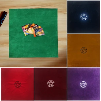 50×50cm Pentagrams Tarots Kartes Samta Galdauts Ragana Zīlēšana Altāra Audums