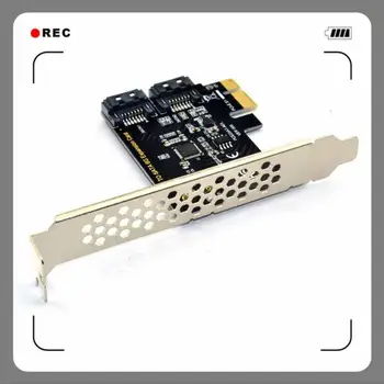 SATA PCI E Adapteris, 2 Porti SATA 3.0 PCIe 1X 4X 8X 16X Paplašināšanas Kartes Adapteris SATA 3 III PCI-e, PCI Express Konvertētājs