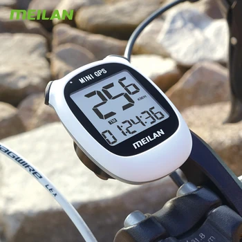 MEILAN GPS Velosipēdu Datoru Bicycle Rider GPS Spidometrs Ātrumu Augstums DST Braukt Laiks, Bezvadu Ūdensizturīgs Velosipēdu Odometra