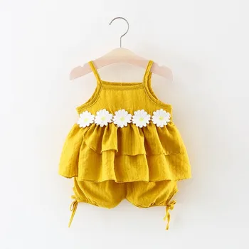 2gab Sweet Baby Girl Apģērbu Toddler Bērniem Kopums T Šorti Apģērbi Apģērbs Komplekts