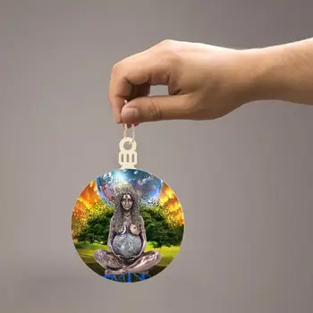 1pc Zemes Māte Godness Kulons Koka Ornamentu, Apdare Mātes Zemes Statuja Kulons Mājās, Automašīnu Dekorēšana Zemes Māte