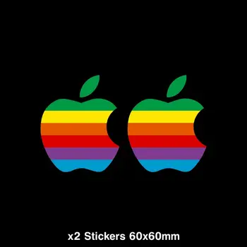 Personības Apple Retro Logo Uzlīmes - Macbook, Klēpjdatoru, Decal, Apple Mac Ūdensizturīgs Vinila Auto Uzlīmes, Logu Motori