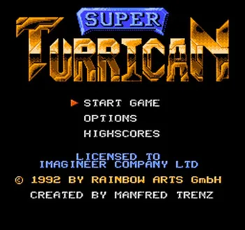 Super Kā Turrican (E) 60 Adatas 8 Bitu Spēles Karti