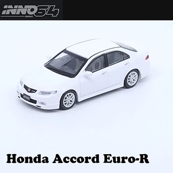 INNO 1/64 Modeļa Automašīnas Honda Accord Euro R CL7 ar 1 komplekts Riteņa Rumbas Sakausējuma Lējumiem Auto Kolekciju