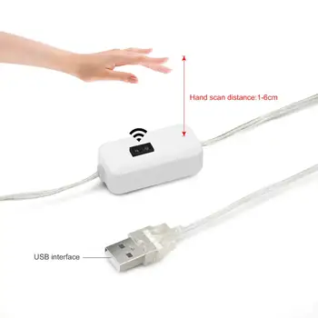 Rokas Slaucīt Sensors Virtuve LED gaismas Elastīgu USB LED Sloksnes, Sienas lampas, 5V, Diožu Lentas Galda Nakts gaismas, TV Apgaismojums Skapis