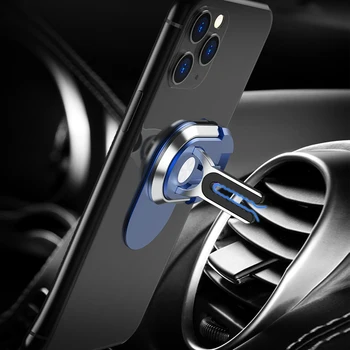 Daudzfunkcionāla Gredzenu Turētājs Mini Metāla Automašīnas Turētājs Gaisa atveres Leņķis iPhone Xiaomi Samsung iPhone Regulējams Mobilo Stends