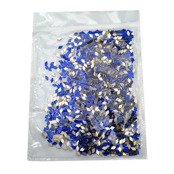 Karstā Pārdošanas 100gab Multi-forma Nagu Mākslas Rhinestones Uzstādīt Flatback Zils Zaļš Kristāli, Nagu Rhinestones Rotājumu Dizains