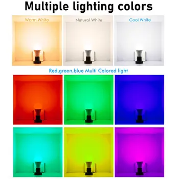E27 B22 15W RGB LED Lampas 110V, 220V 85-265V LIETOTNI Smart Home Gaismas Spuldzes Zigbee RGB Un Balts Led Spuldzes Krāsu Maināms RGBWW Tuya