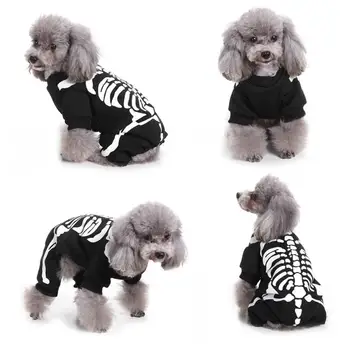 M-XL Mīksts, Ērts Ziemassvētku Halloween Pet Suņu Apģērbu Šausmu Skelets Apģērbs Suņiem Apģērbs Pet Drēbes Pet Piegādēm