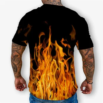 Ir 2021. Jaunu Liesmu Vīriešu T-Krekls Vasaras Modes Īsām Piedurknēm 3D Topi Dūmu Elements, T Krekls Moderns Bērnu Zēns Meitene Bērniem Tshirt Tees