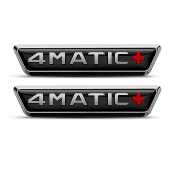 2gab Auto Sānu Spārnos 4MATIC 4 MATIC+ Logo Emblēma Ielīmi, Mercedes Benz A B C E S Klases W222 W221 W220 W204 W205 W176 C200 A45